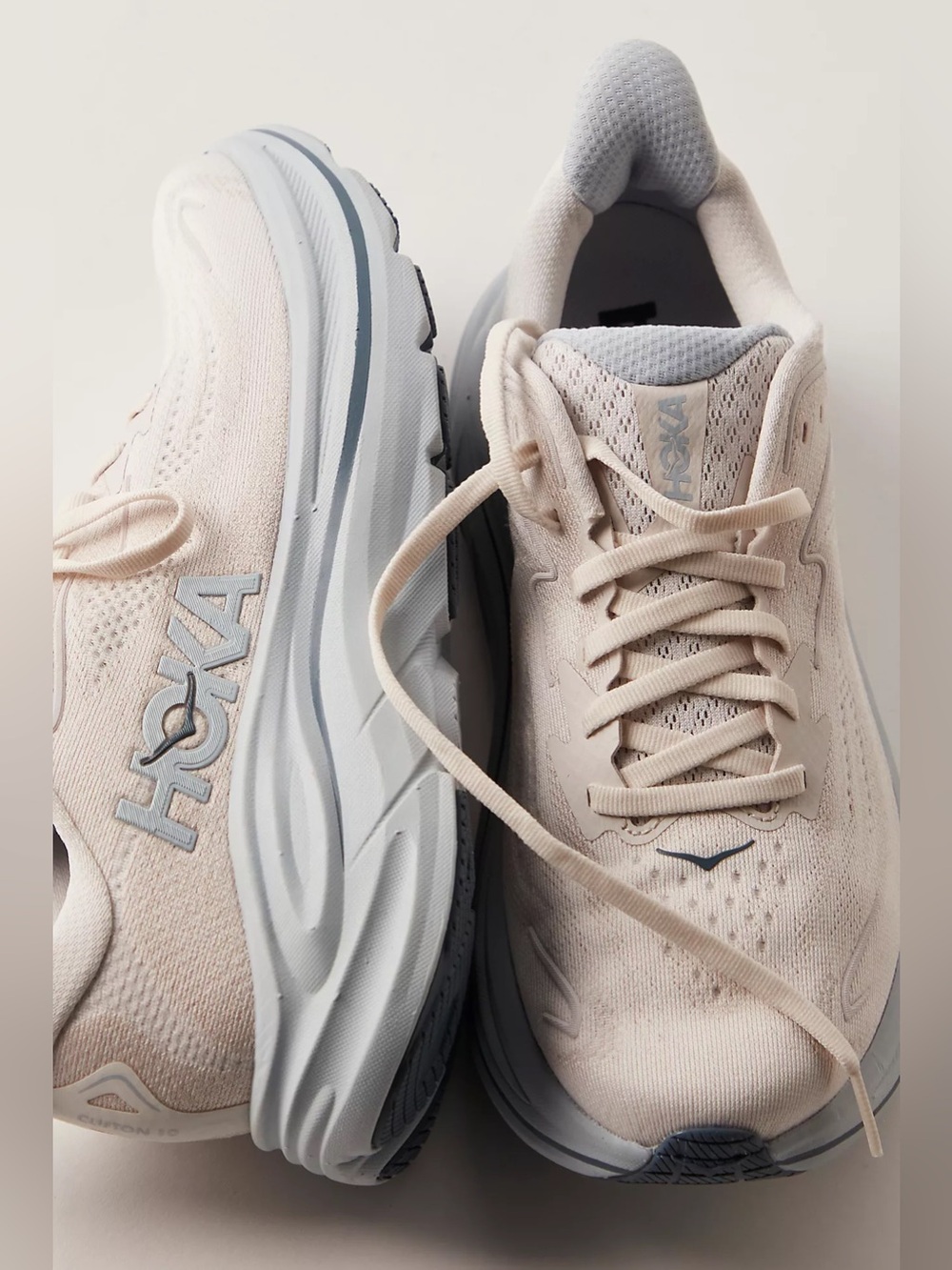 New Hoka Clifton 10 Sneakers Grout / Mineral Blue - Picture 3 of 7